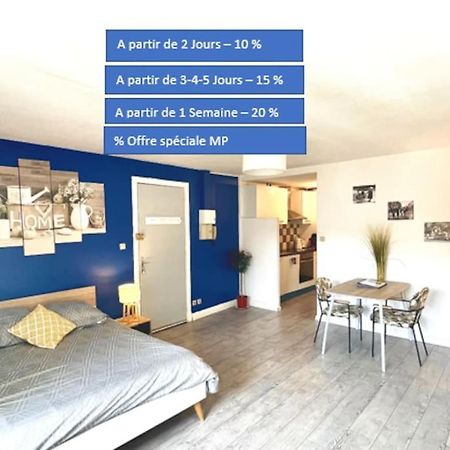 Appartement Entier Moissac Centre 30 M2 Calme Avec Cour Interieure Pour Velos A 50M Du Marche De 모이작 외부 사진